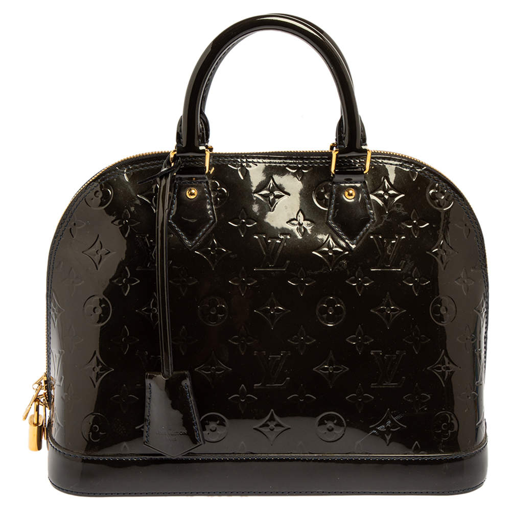 Pre Owned حقيبة لوي فيتون ألما فيرنيه مونوغرامي برونزي فرت PM 