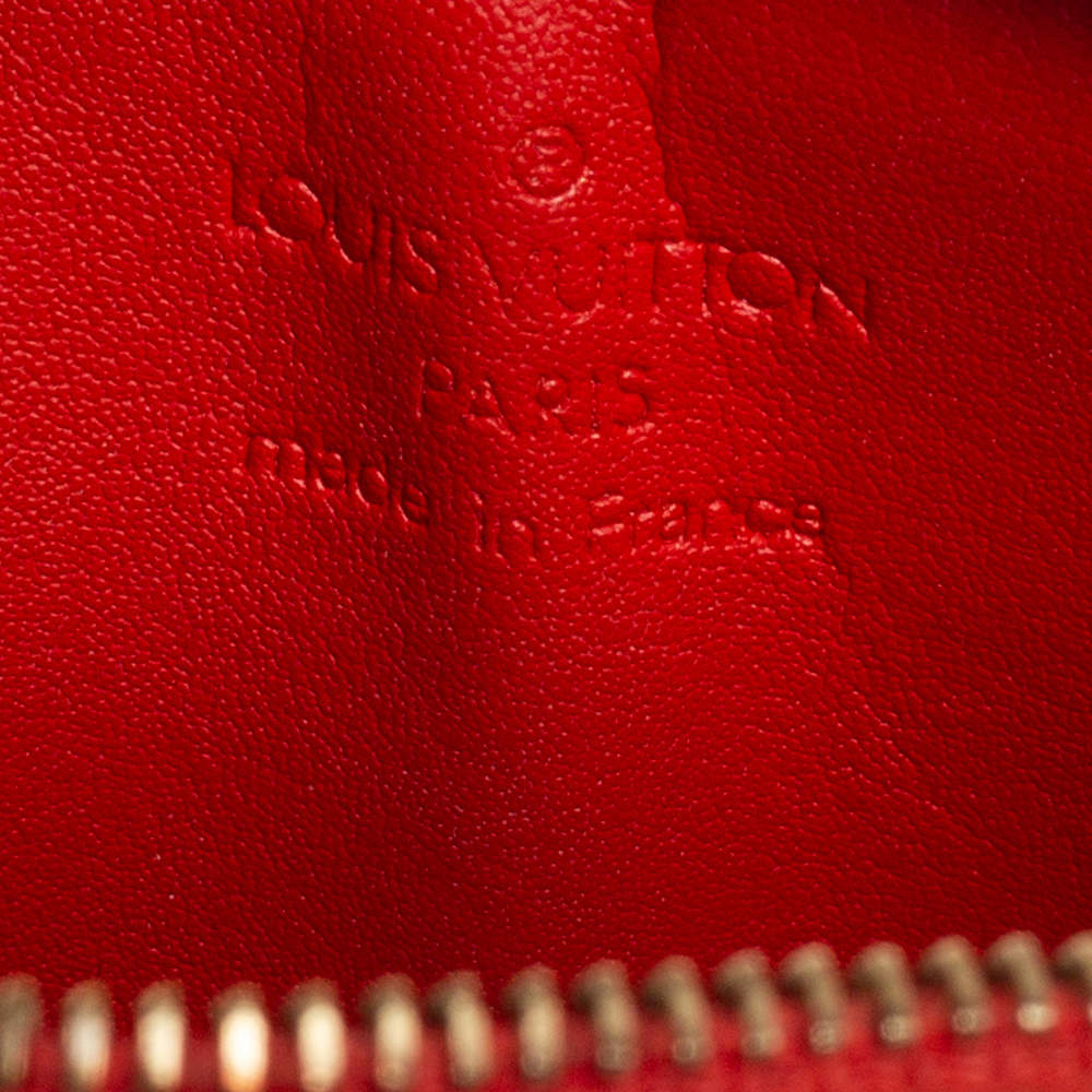 Louis Vuitton Vernis Lexington Fleurs Pochette Orange Leather Patent  leather ref.112083 - Joli Closet