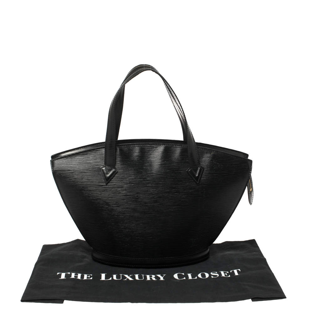 Louis Vuitton Black Epi Leather Saint Jacques Short Strap PM Bag at 1stDibs