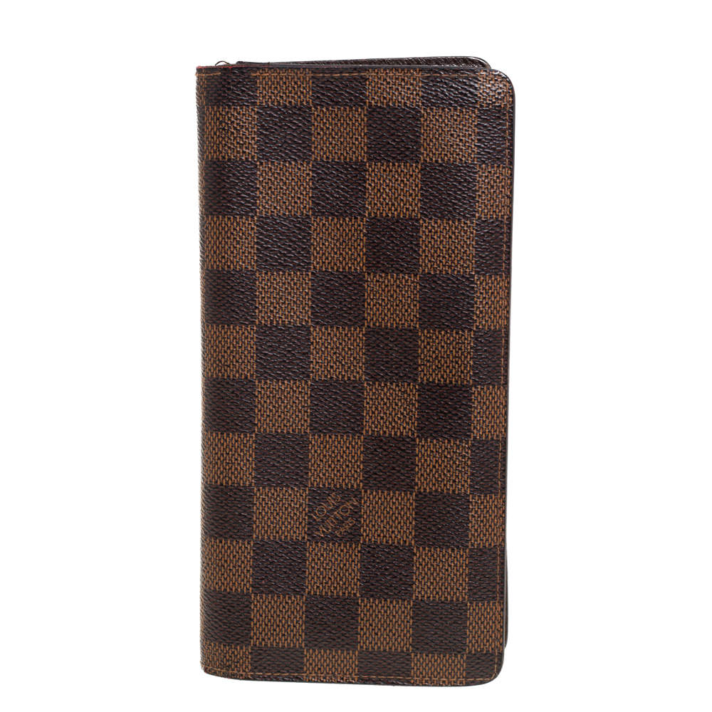 مملوكة مسبقًا Louis Vuitton Damier Ebene Canvas Brazza Wallet