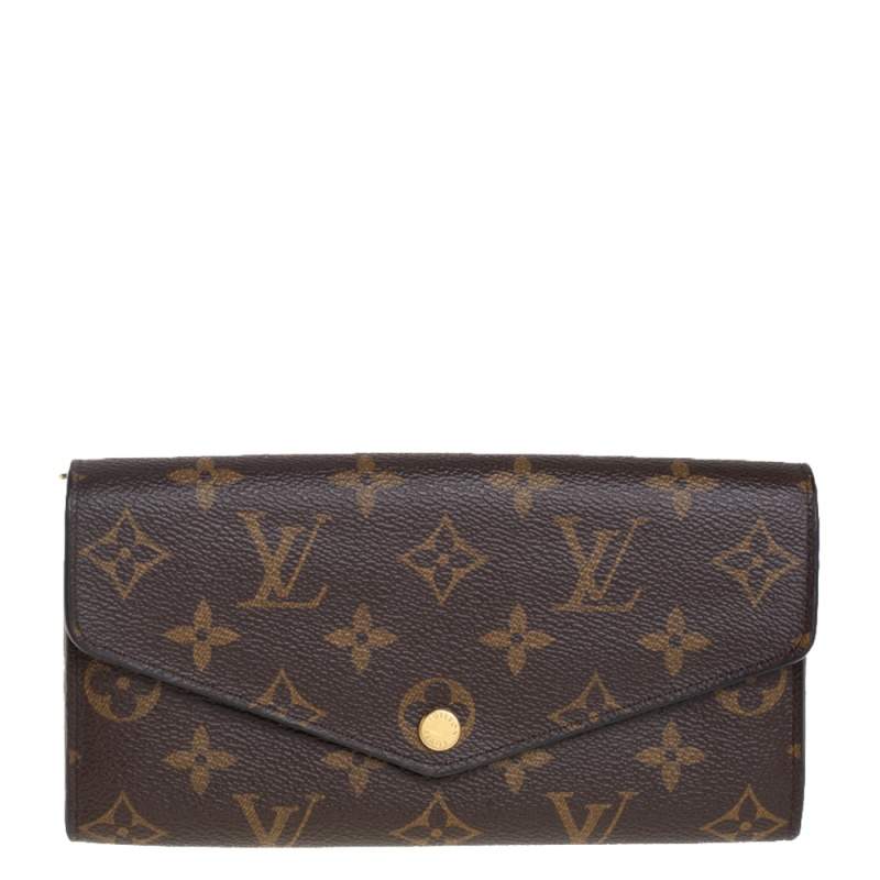 Pre Owned Louis Vuitton Monogram Canvas Sarah Wallet