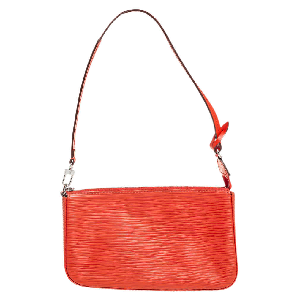 Pre Owned Louis Vuitton Piment Epi Leather Pochette Accessoires NM Bag