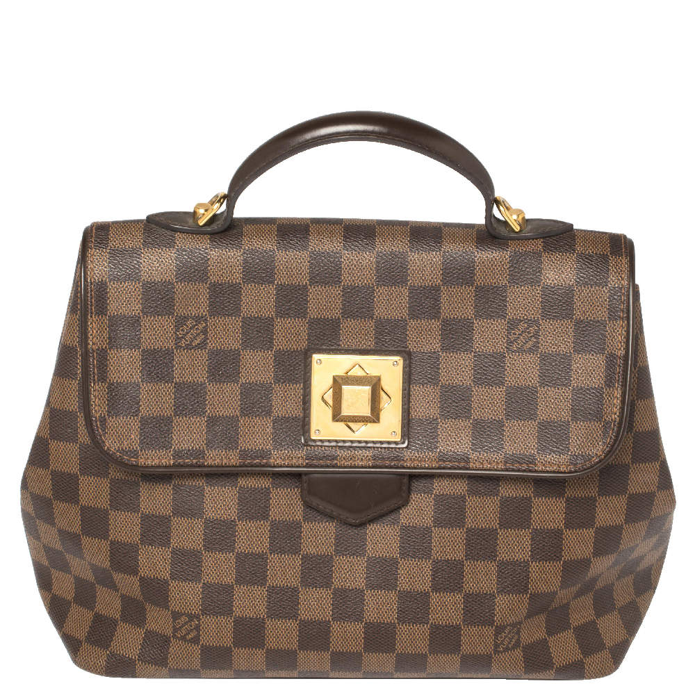 Pre Owned Louis Vuitton Damier Ebene Canvas Bergamo MM Bag