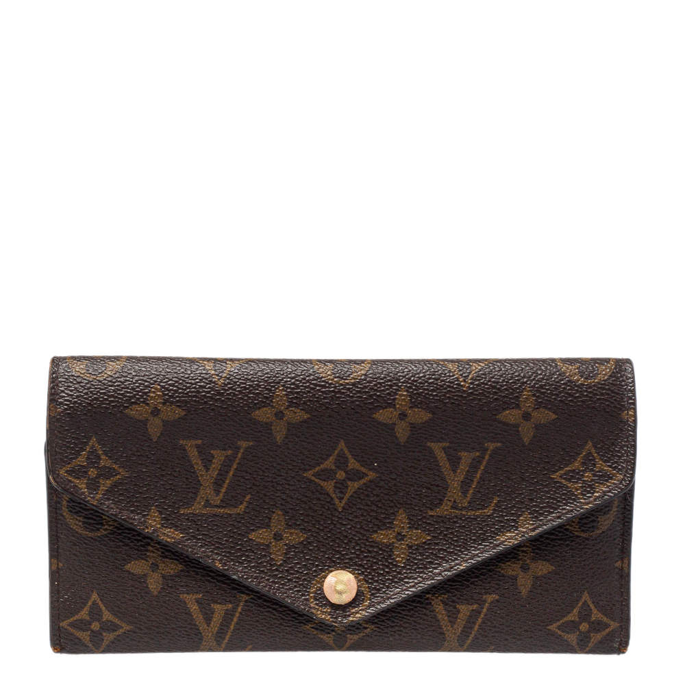مملوكة مسبقًا Louis Vuitton Rose Nacre Monogram Canvas Josephine Wallet