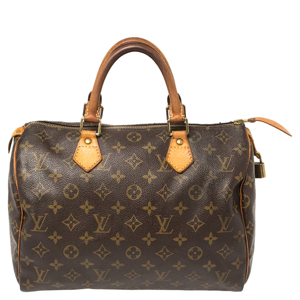 Pre Owned Louis Vuitton Monogram Canvas Speedy 30 Bag