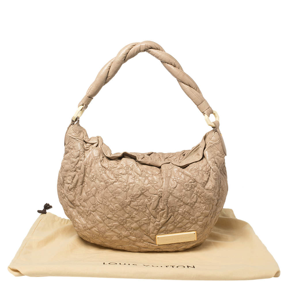 Louis Vuitton Limited Edition Beige Monogram Stratus Olympe PM Hobo Bag  8lz419s