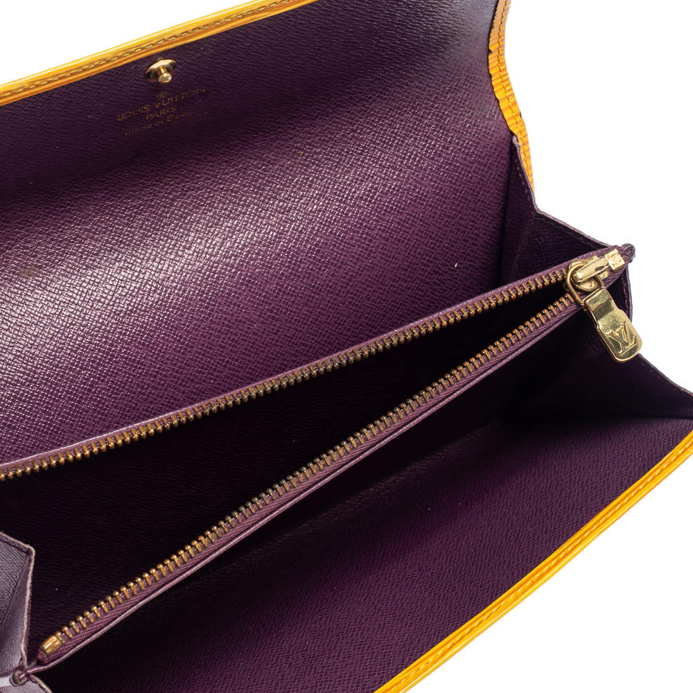 Louis Vuitton Tassel Yellow Epi Leather Porte Tresor International Wallet  Louis Vuitton