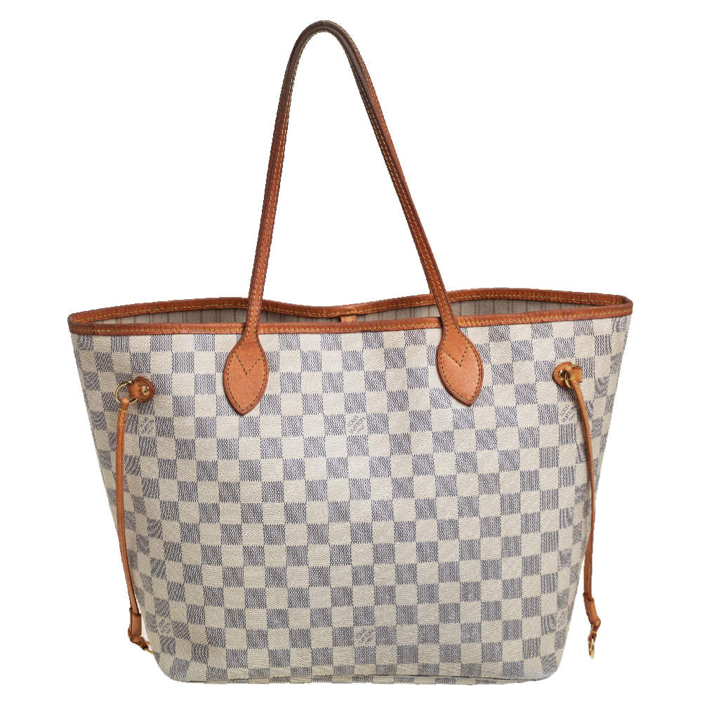 Louis Vuitton Damier Azur Canvas Neverfull MM Bag