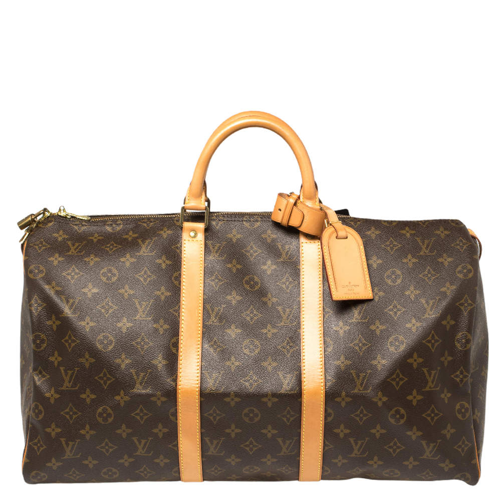 مملوكة مسبقًا Louis Vuitton Monogram Canvas Keepall 50 Bag