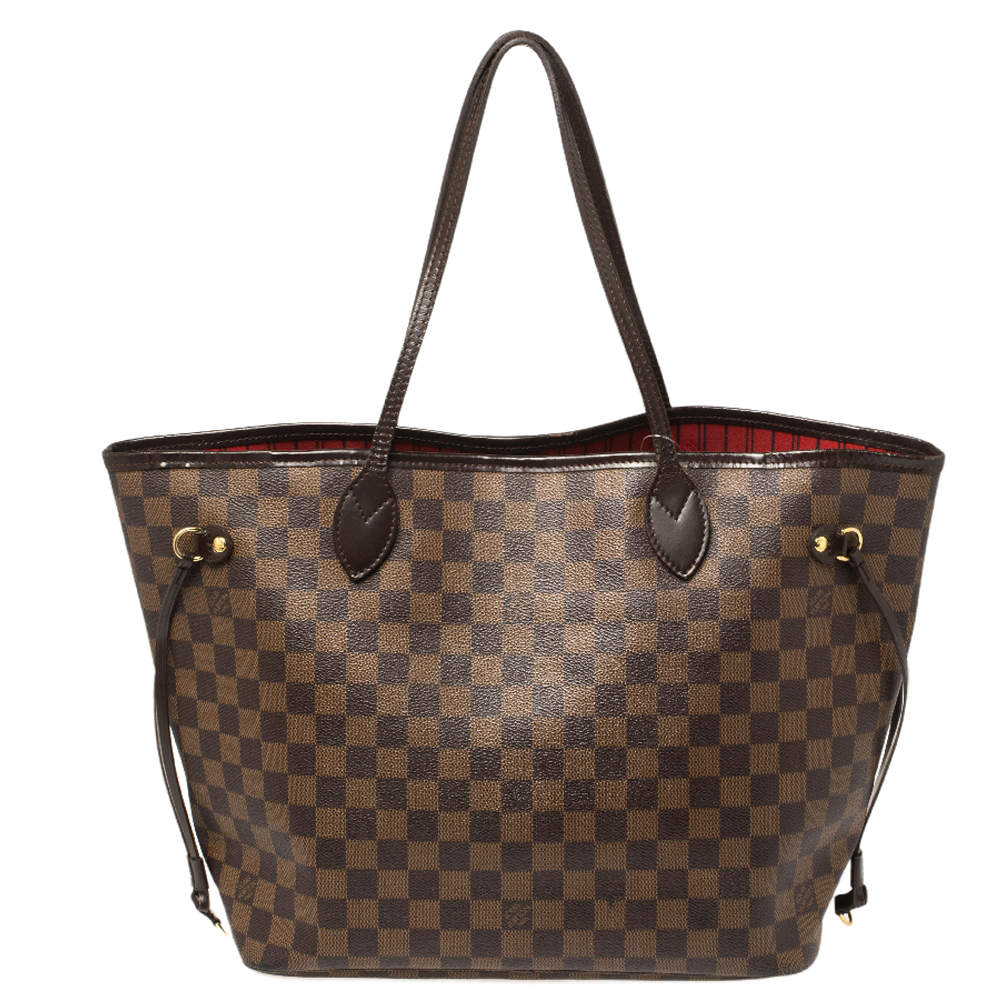 Louis Vuitton Damier Ebene Canvas Neverfull MM Bag