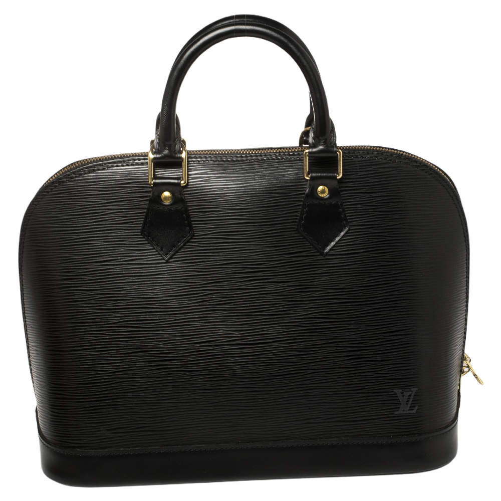 مملوكة مسبقًا Louis Vuitton Black Epi Leather Alma PM Bag