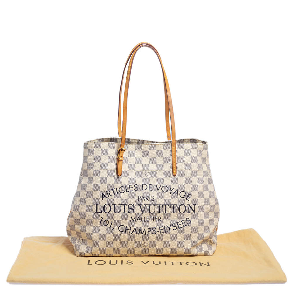 Louis Vuitton Damier Azur Canvas Articles De Voyage Cabas Adventure MM Bag