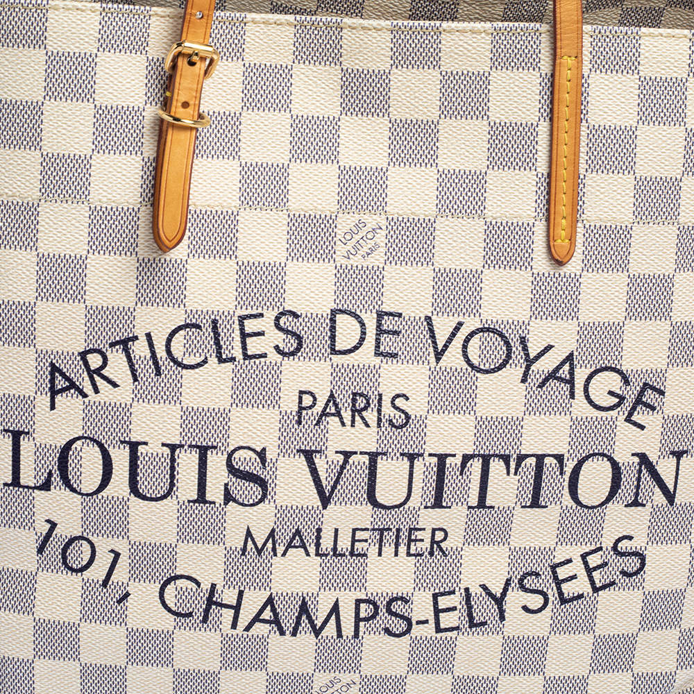 Louis Vuitton Damier Azur Cabas Adventure MM Bag ○ Labellov