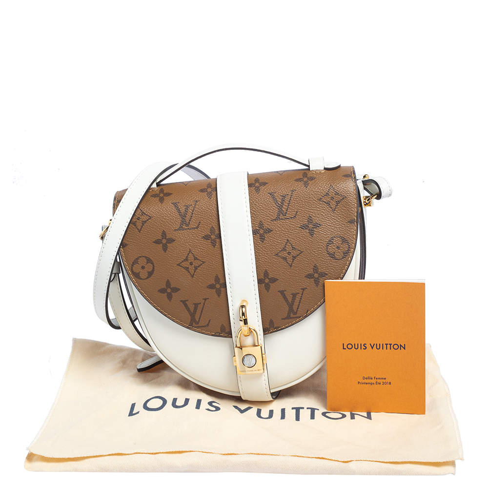 Chantilly lock leather handbag Louis Vuitton Brown in Leather