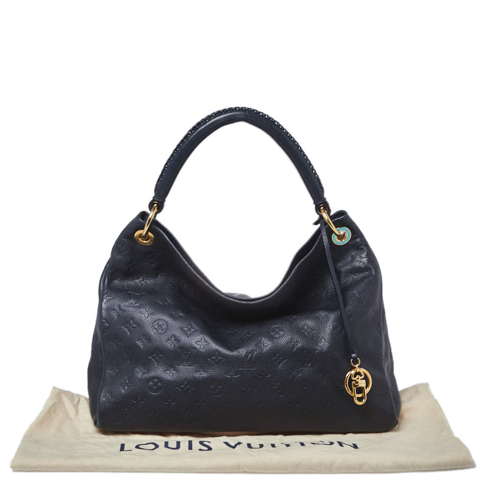 Louis Vuitton Blue Infini Monogram Empreinte Artsy MM Hobo Bag 287lvs513