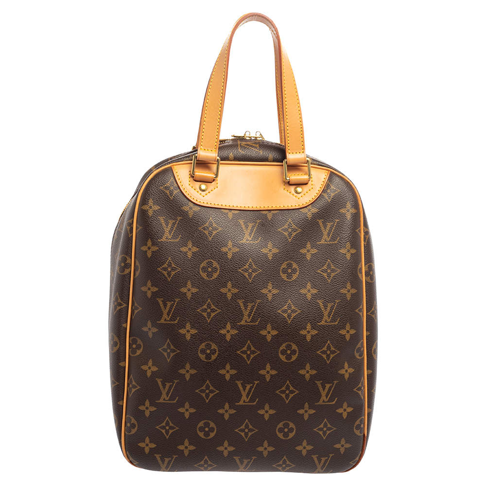Authentic Louis Vuitton Satchel Bag Excursion Monogram Used LV