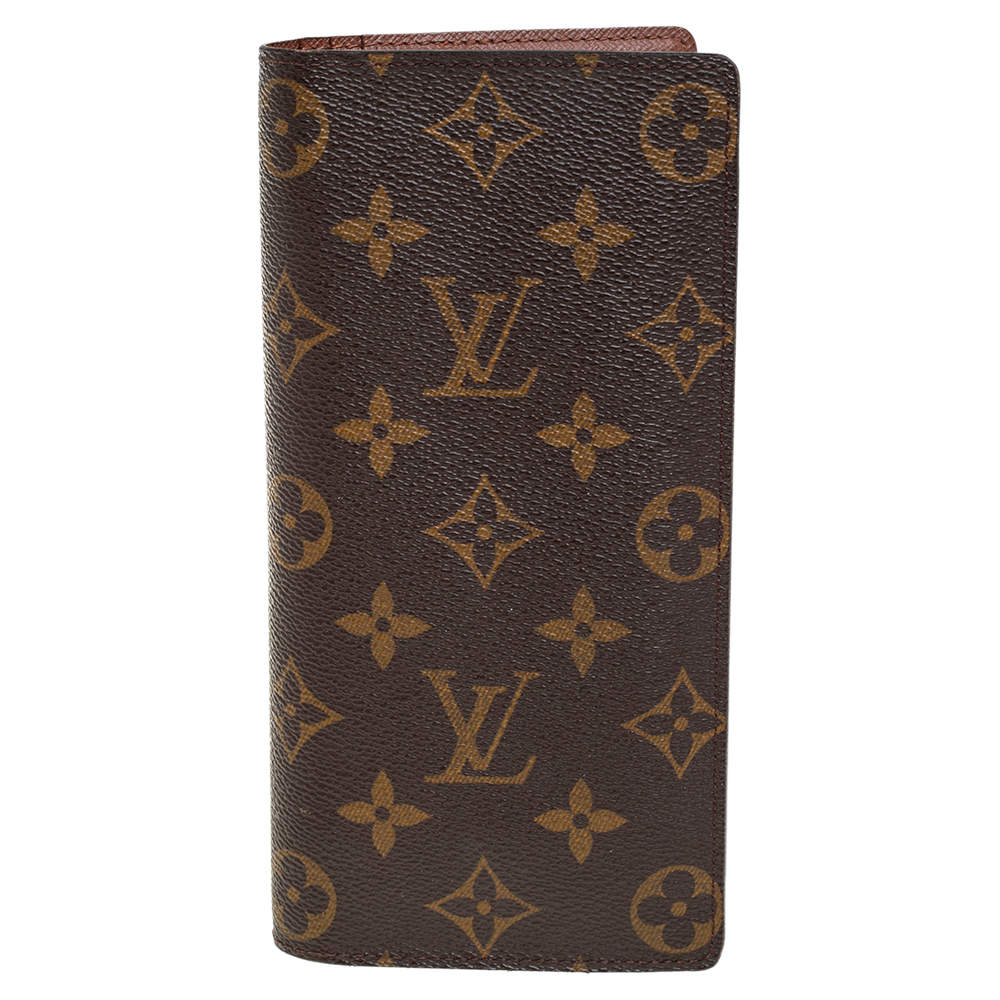Pre Owned Louis Vuitton Monogram Canvas Brazza Wallet