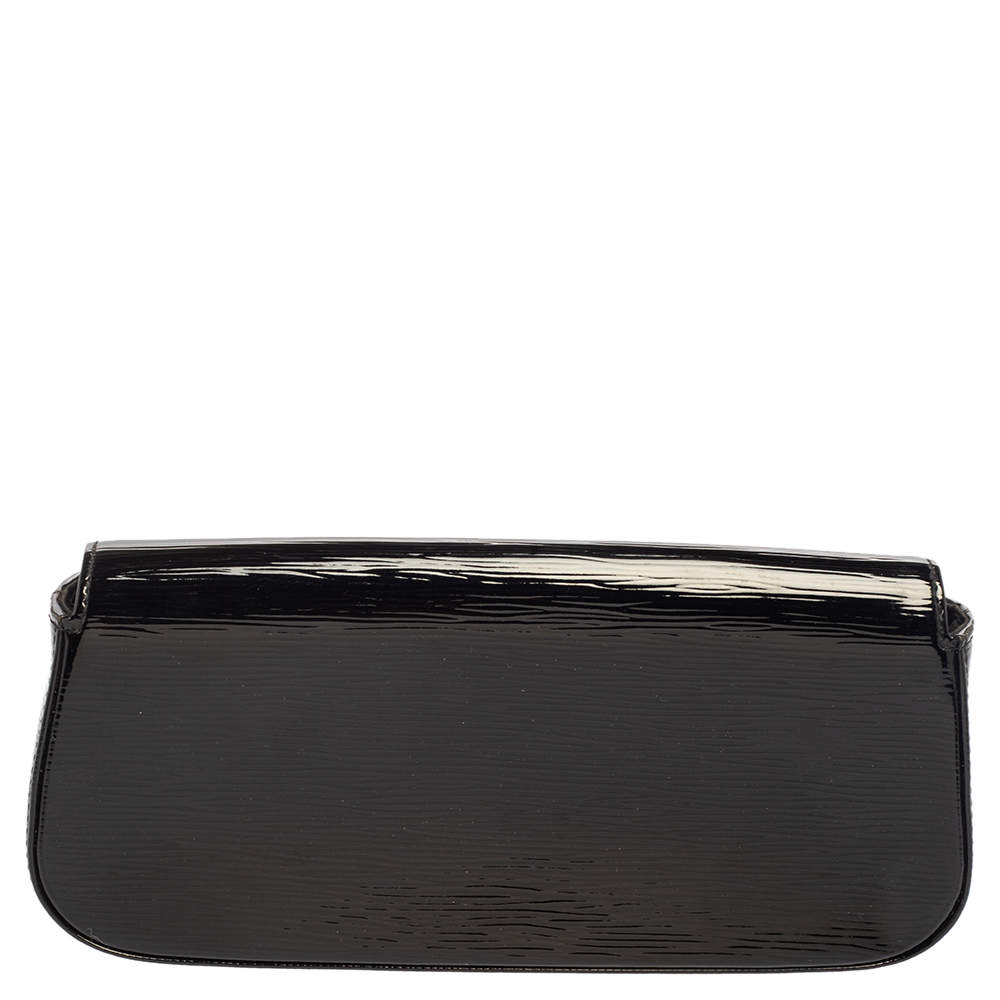 Louis Vuitton - Black Epi Electric Leather Sobe Clutch Bag