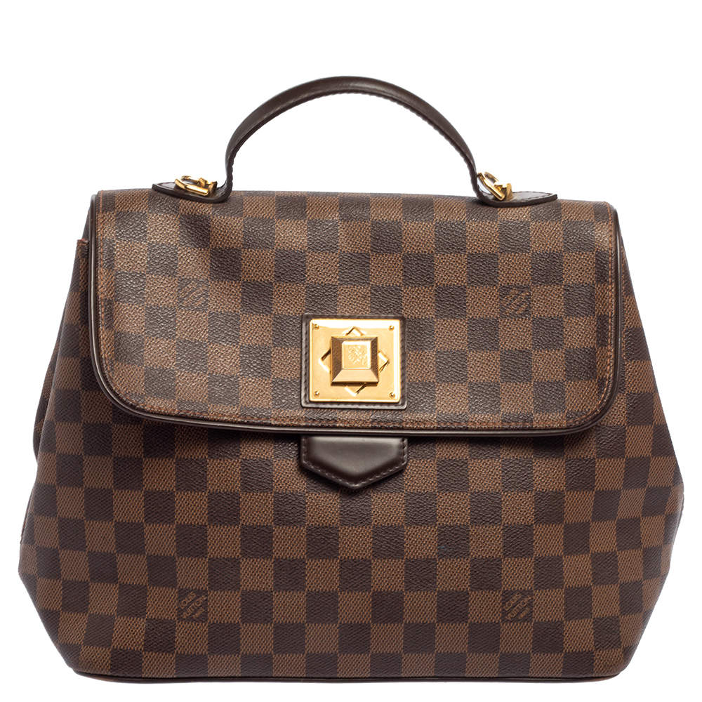 Louis Vuitton Damier Ebene Canvas Bergamo MM Bag
