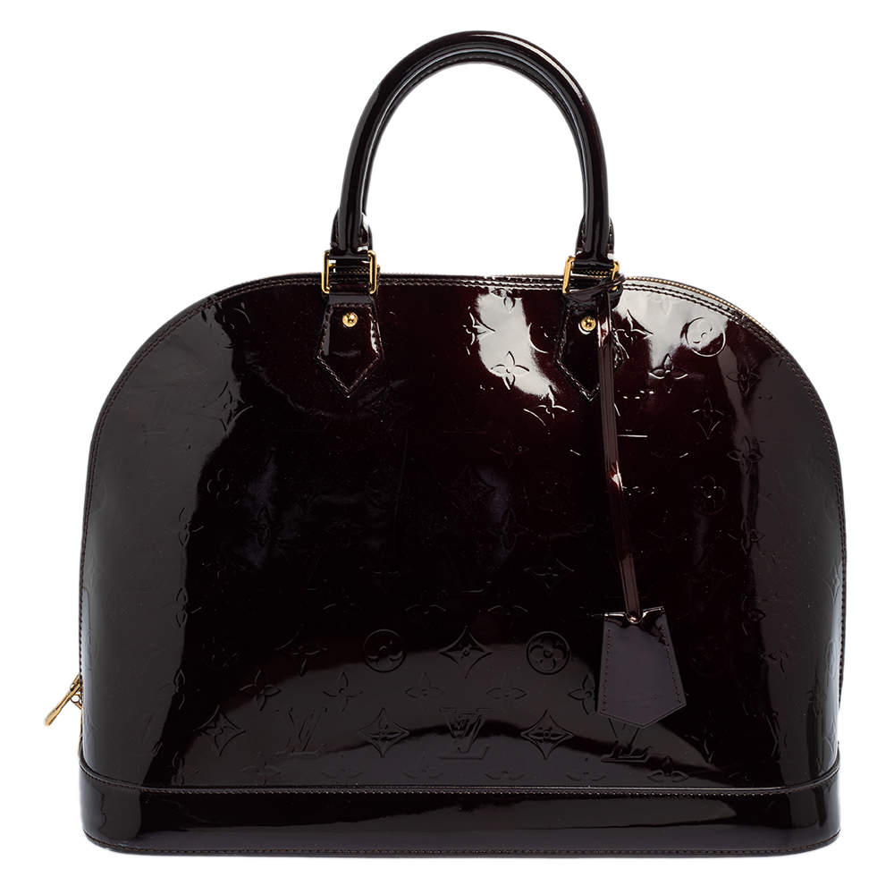 مملوكة مسبقًا Louis Vuitton Amarante Monogram Vernis Alma GM Bag