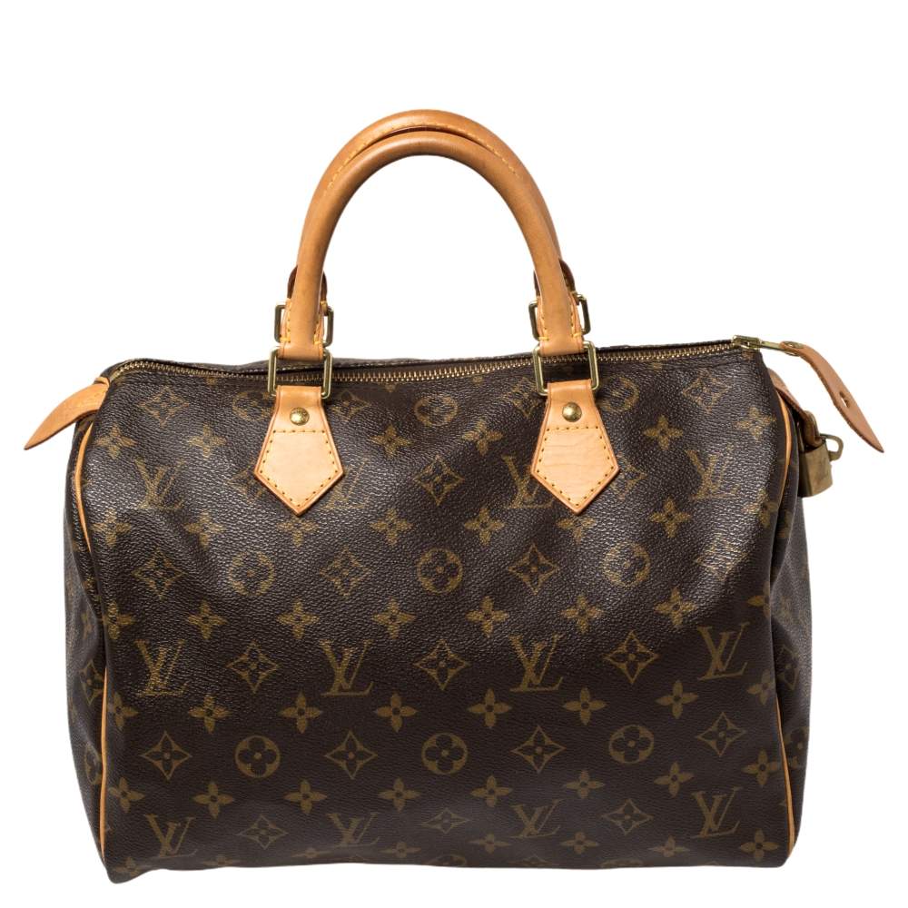 Pre Owned Louis Vuitton Monogram Canvas Speedy 30 Bag