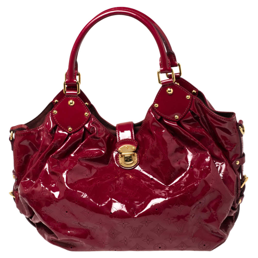 Pre Owned Louis Vuitton Cerise Mahina Patent Leather Limited Edition Surya L Bag