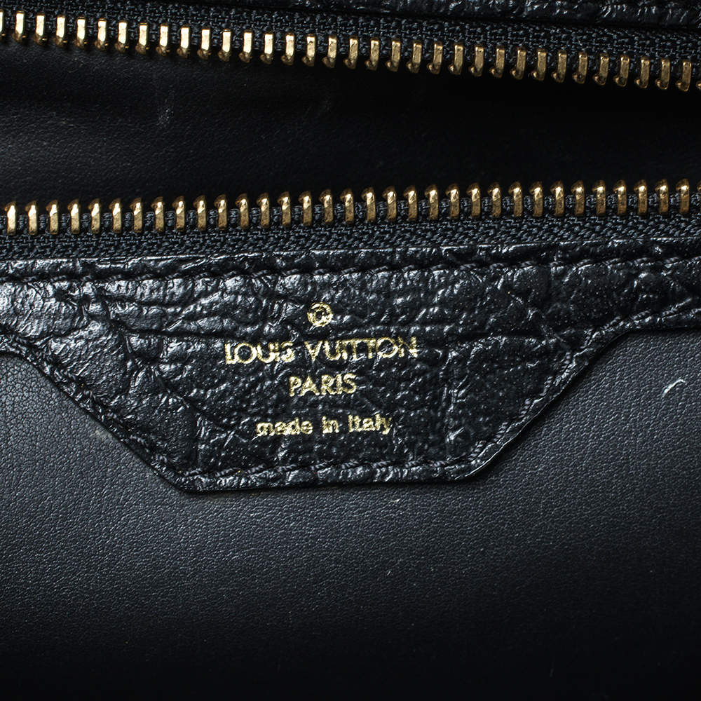 Louis Vuitton Black Cuir Indra Duffel Bag Louis Vuitton