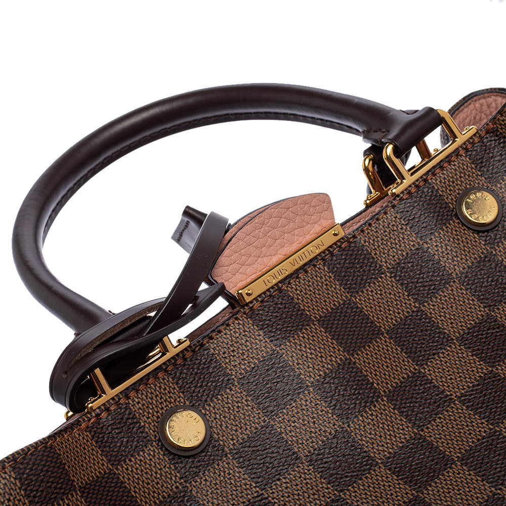 Louis Vuitton Brittany 2way Damier Canvas Traurillon Leather