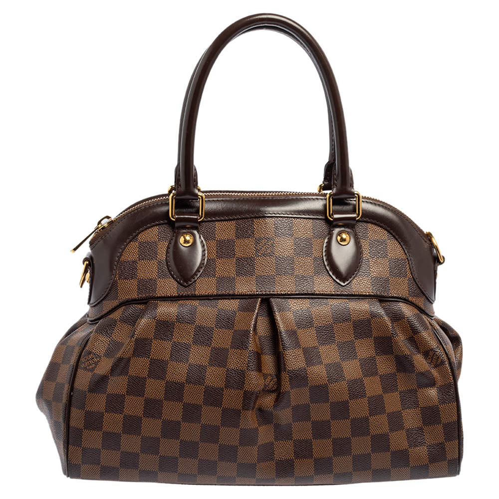 Pre Owned Louis Vuitton Damier Ebene Canvas Trevi PM Bag