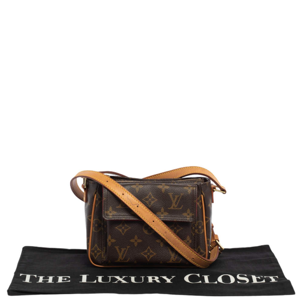 Louis Vuitton Monogram Viva Cite PM Brown Leather Cloth ref.100703 - Joli  Closet