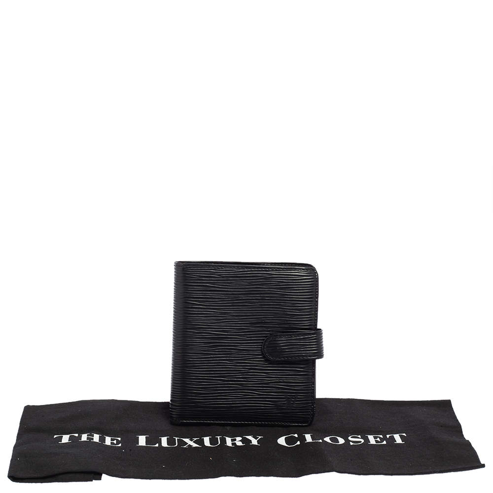 Louis Vuitton Noir Epi Leather Flap Wallet Louis Vuitton | The Luxury Closet