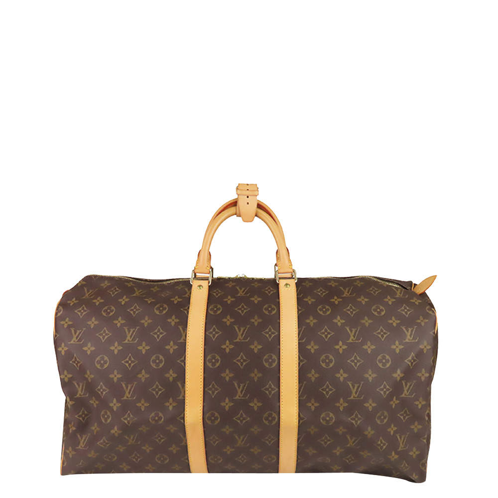Pre Owned Louis Vuitton Monogram Canvas Keepall 55 Bag