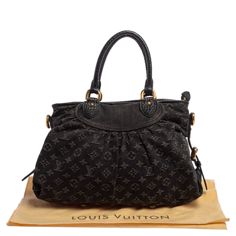 Louis Vuitton Limited Edition Denim Monogram Neo Cabby MM in Black