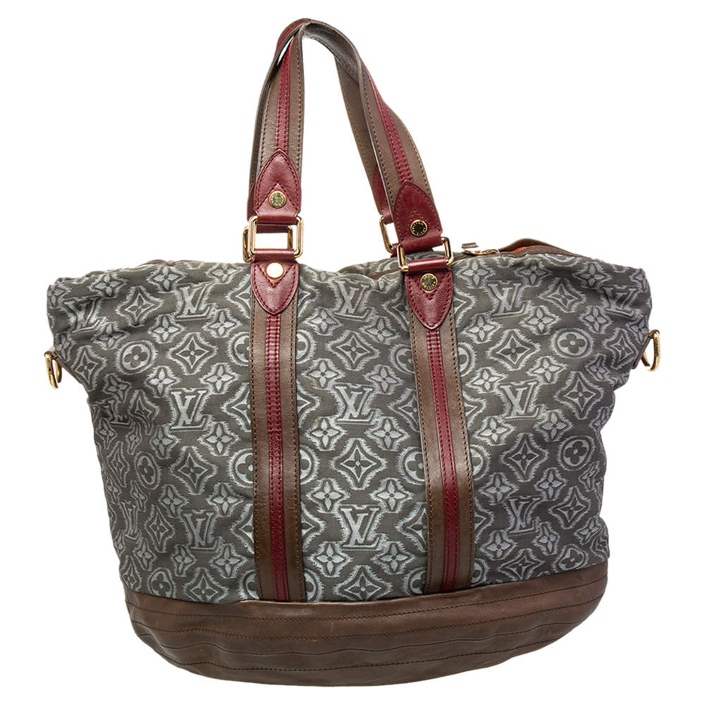 Louis Vuitton Grey Monogram Fabric and Leather Limited Edition