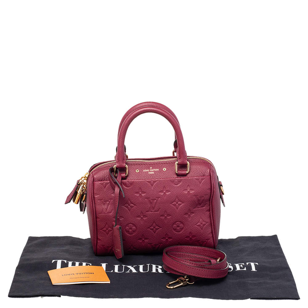 Louis Vuitton SPEEDY BANDOULIÈRE Monogram Empreinte leather 20 Bag M46118  Kaki