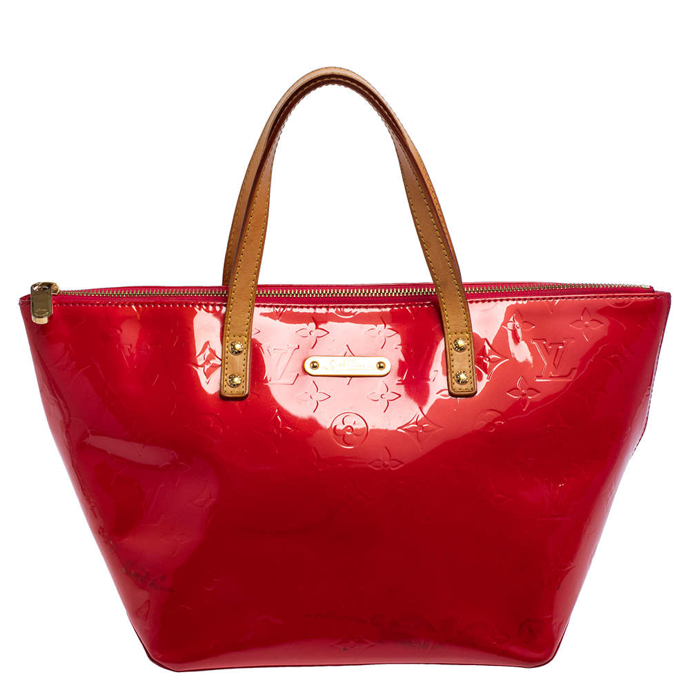 Louis Vuitton Rose Pop Monogram Vernis Bellevue PM Bag