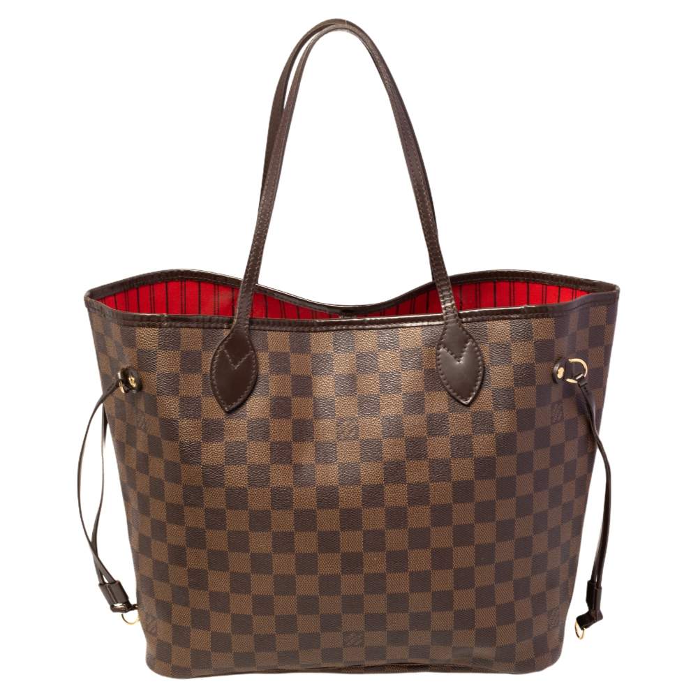 Louis Vuitton - Neverfull mm - Damier Canvas - Beige - Women - Handbag - Luxury