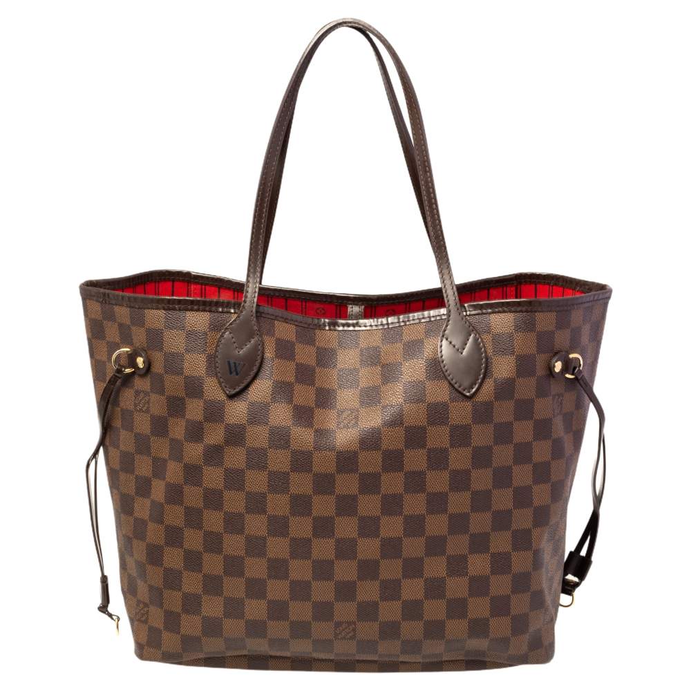 Louis Vuitton Damier Ebene Canvas Neverfull MM Bag