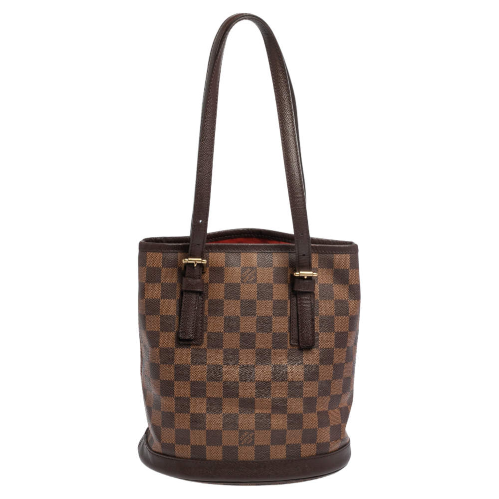 Pre Owned Louis Vuitton Damier Ebene Canvas Marais Bag