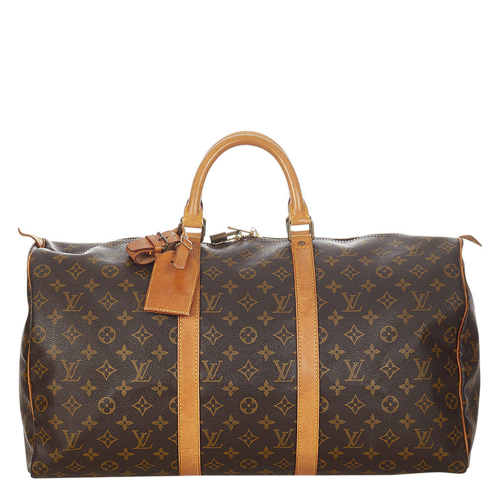 مملوكة مسبقًا Louis Vuitton Monogram Canvas Keepall 50 Bag
