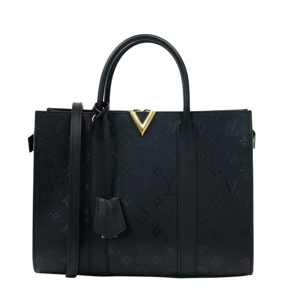 Louis Vuitton Very Tote MM Bag In Black Leather