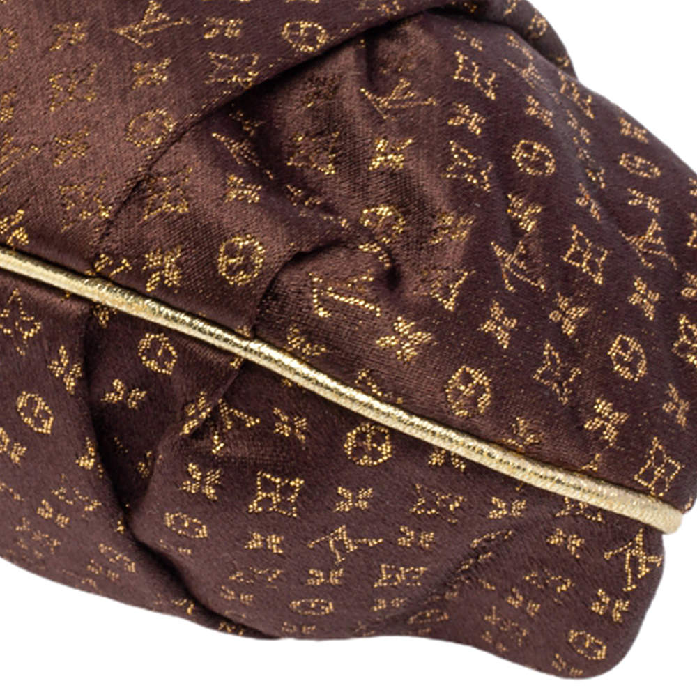 Louis Vuitton Limited Edition Black Monogram Satin Aumoniere