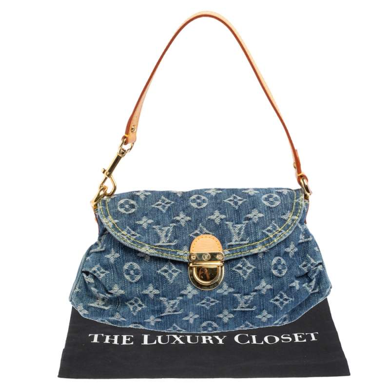 Louis Vuitton Green Monogram Denim Mini Pleaty Bag Louis Vuitton | The  Luxury Closet