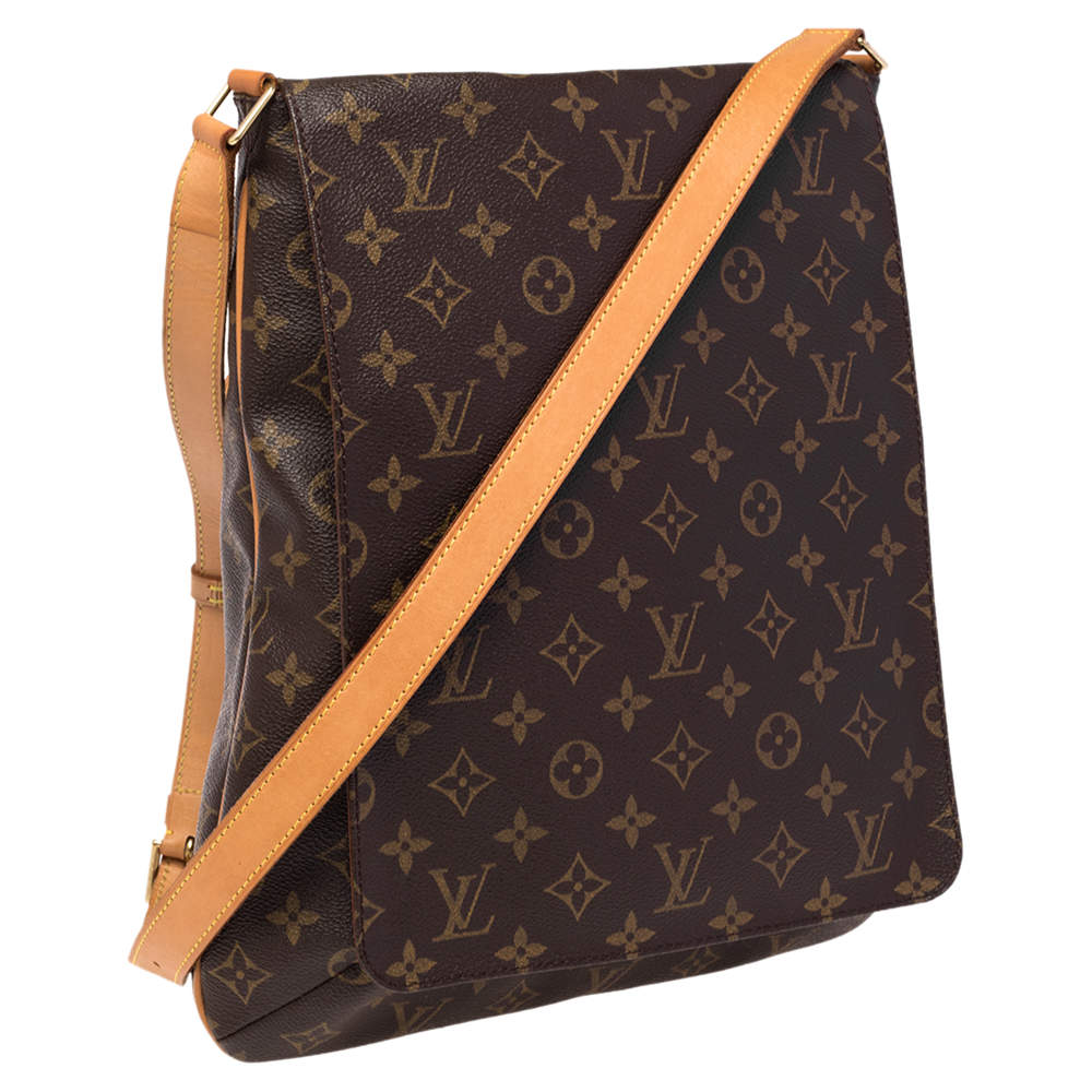 Louis Vuitton Musette Salsa Gm Sl1011 Extra Large And Dust Brown