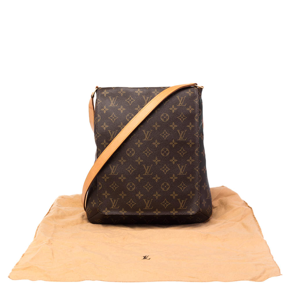 Louis Vuitton Musette Salsa Handbag Monogram Canvas GM Brown 2244141