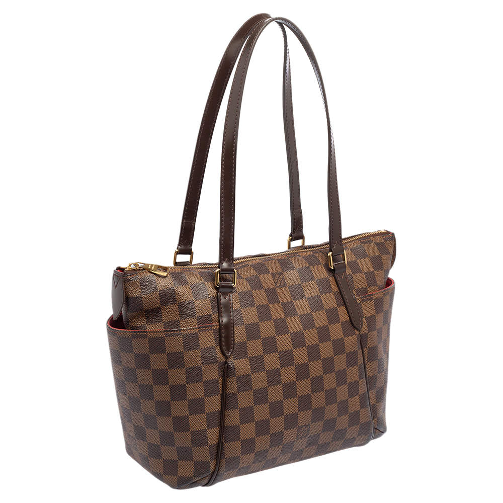 LOUIS VUITTON DAMIER EBENE TOTALLY MM (2016) SHOULDER BAG