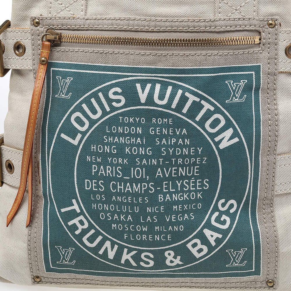 Louis Vuitton Blue Toile Limited Edition Globe Shopper Cabas MM Bag Louis  Vuitton | The Luxury Closet