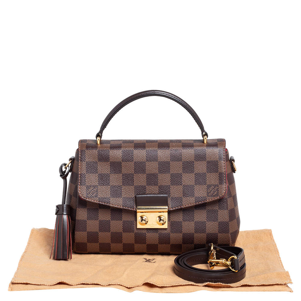 Louis Vuitton - Authenticated Croisette Handbag - Cloth Beige for Women, Good Condition