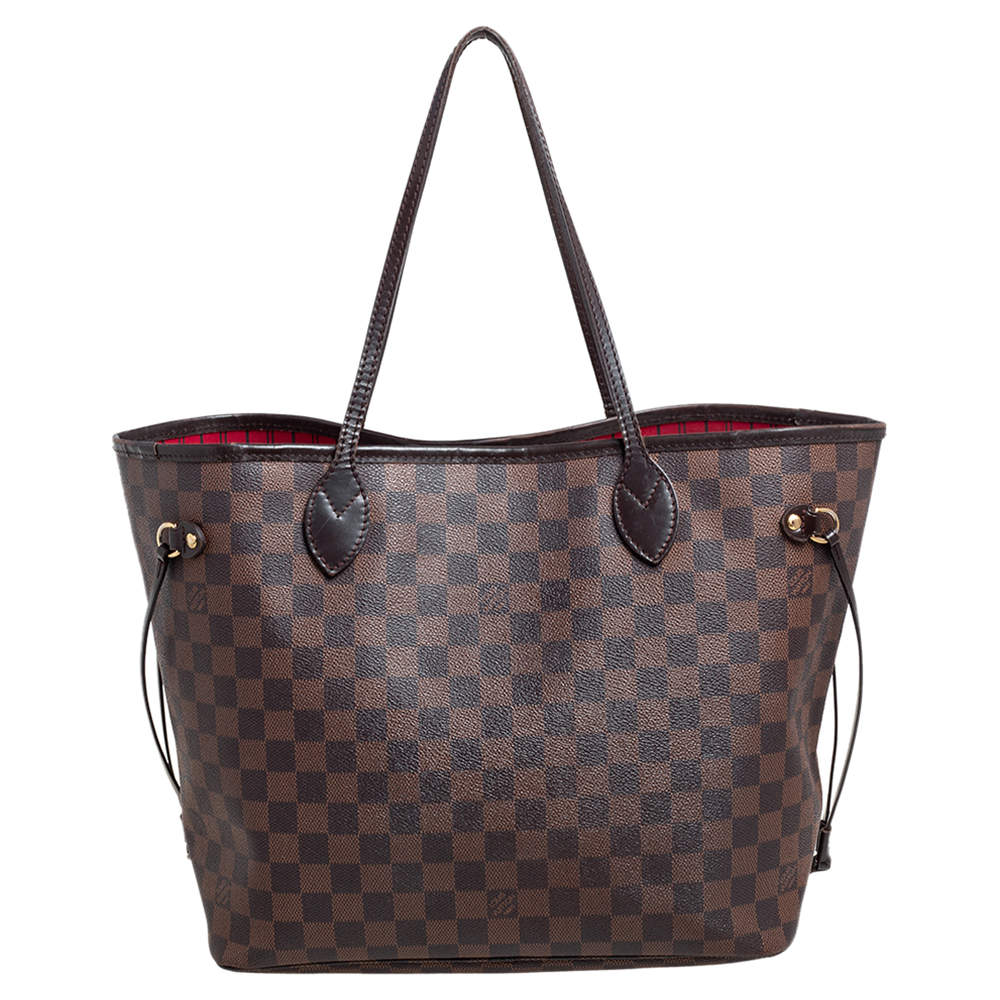 Pre Owned Louis Vuitton Damier Ebene Canvas Neverfull MM Bag