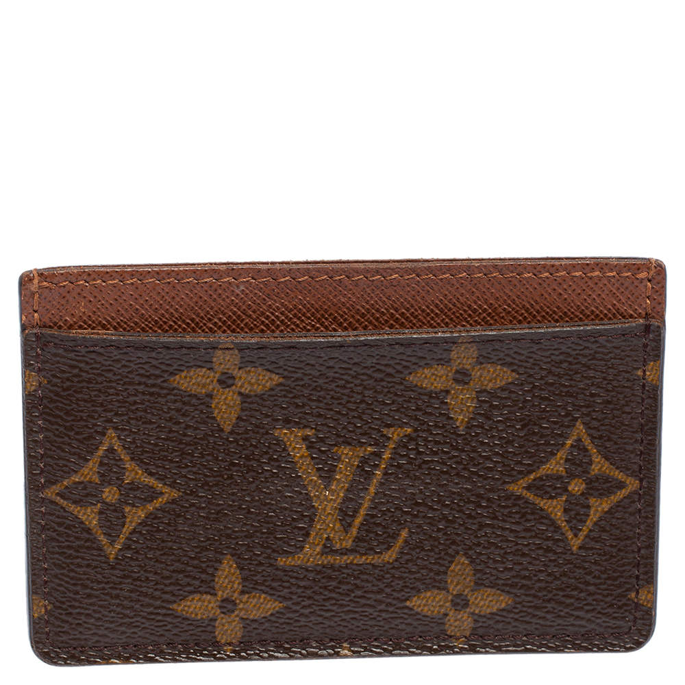 Pre Owned حافظة بطاقات لوي فيتون كانفاس مونوغرامي أرماجناك 